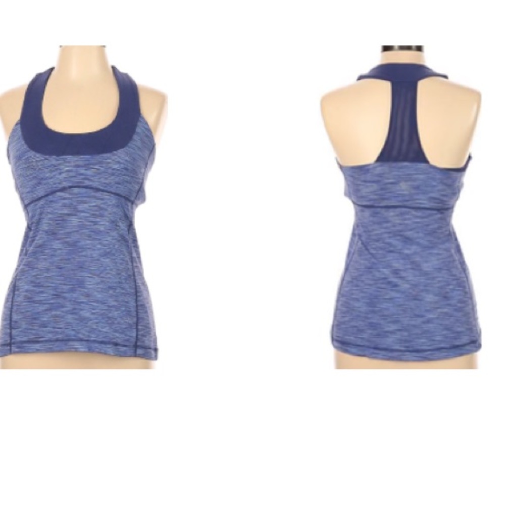 Lululemon Blue & Purple Heathered Support Tank